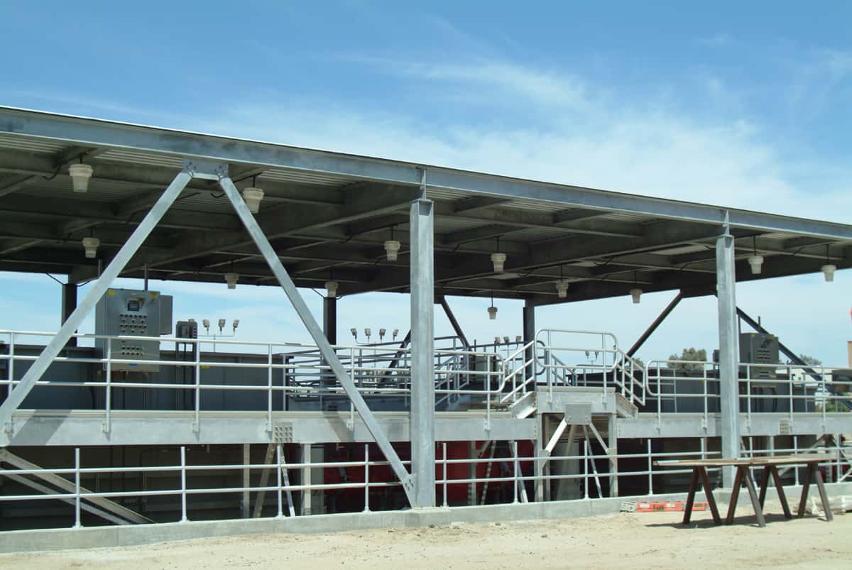 Galvanized Steel Canopy and Aluminum Platforms